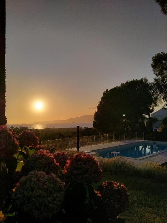 Corsicadream Arone Superbe Dans Villa, Vue Panoramique Mer, Piscine, Proche Porticcio Apartamento Pietrosella