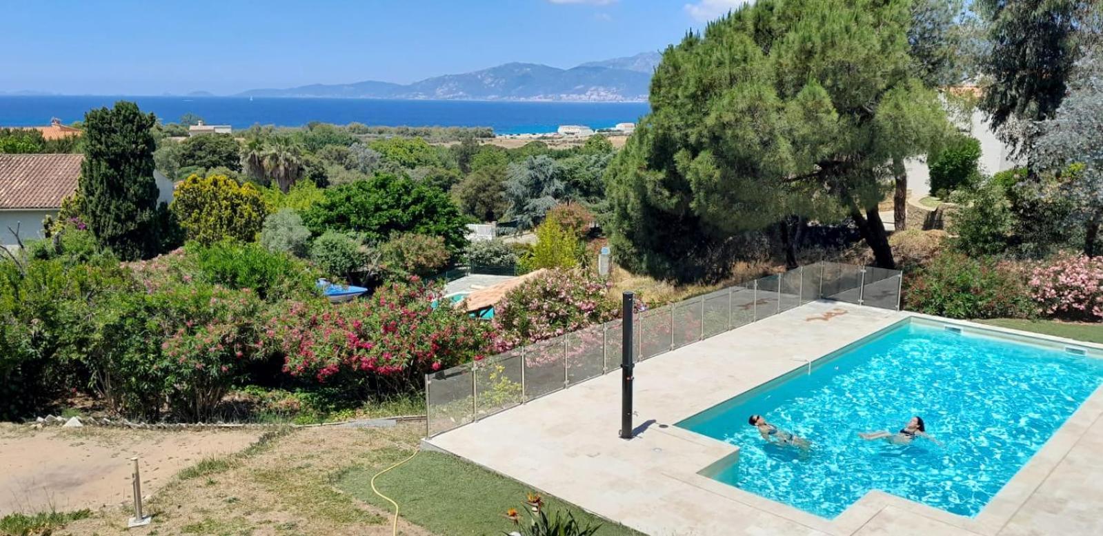 Apartamento Corsicadream Arone Superbe Dans Villa, Vue Panoramique Mer, Piscine, Proche Porticcio
